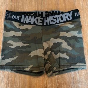 Flag nor fail booty shorts